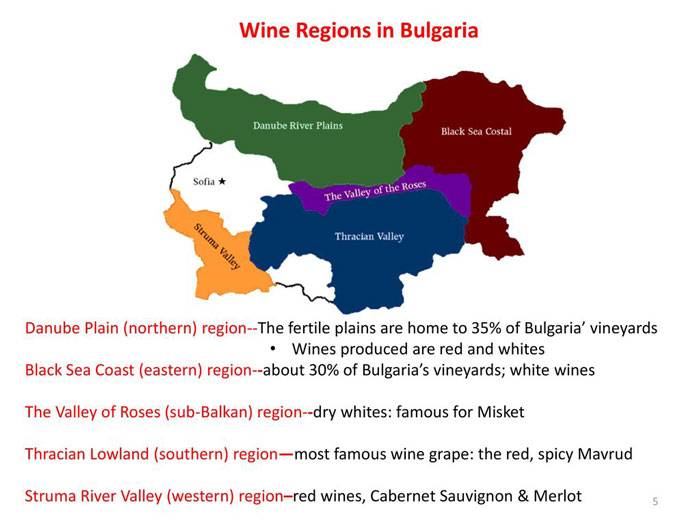 Bulgarian Wine regions